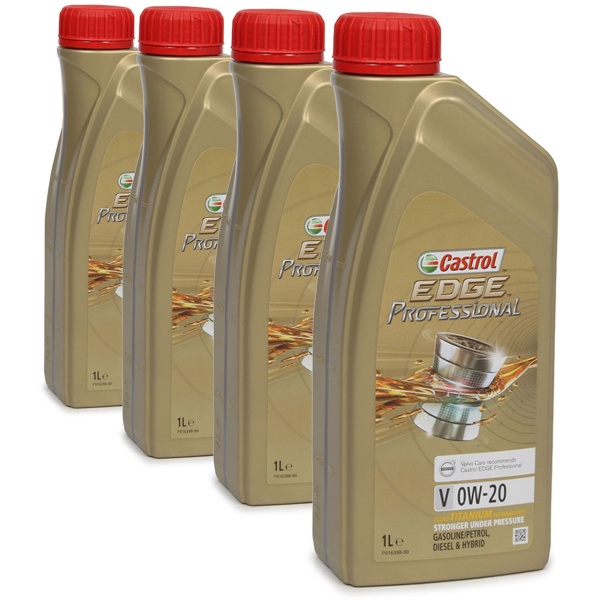 Set 4 Buc Ulei Motor Castrol Edge Professional Volvo V 0W-20 1L